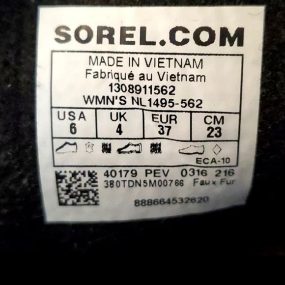 Sorel winter boots size 6 burgundy - Picture 4 of 4